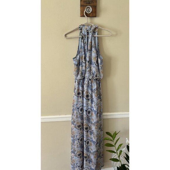 Altar'd State Womens Size Small Blue Floral Paisley Maxi Dress Sleeveless - Picture 3 of 5